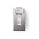 Nedis CCGB89302ME tömör kábelre, UTP RJ45 CAT5 csatlakozó dugó, szerelhető, aranyozott, 10db/csomag