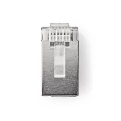   Nedis CCGB89302ME tömör kábelre, UTP RJ45 CAT5 csatlakozó dugó, szerelhető, aranyozott, 10db/csomag