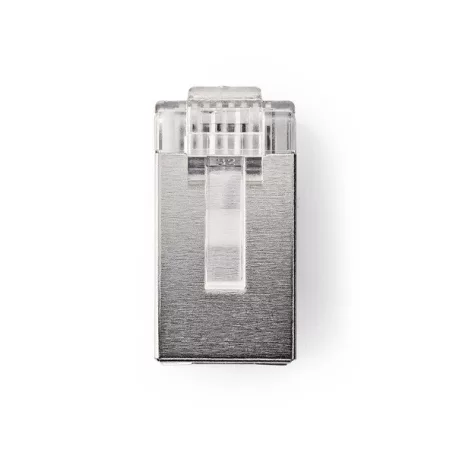 Nedis CCGB89302ME tömör kábelre, UTP RJ45 CAT5 csatlakozó dugó, szerelhető, aranyozott, 10db/csomag