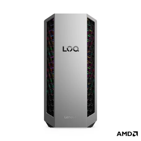 LENOVO LOQ Tower 26ADR10, AMD Ryzen 7 8745HX, 16GB, 512GB, RTX 5060 8GB, NoOS, Luna Grey + Eclipse Black