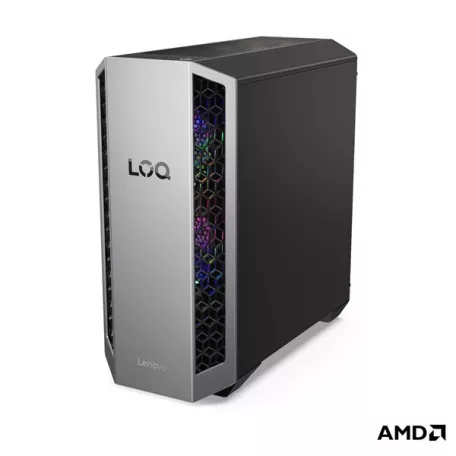 LENOVO LOQ Tower 26ADR10, AMD Ryzen 7 8745HX, 16GB, 512GB, RTX 5060 8GB, NoOS, Luna Grey + Eclipse Black