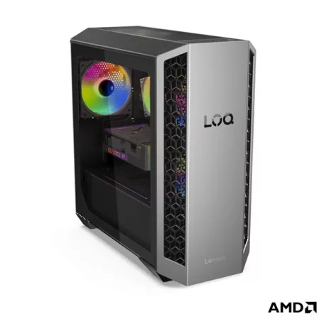 LENOVO LOQ Tower 26ADR10, AMD Ryzen 7 8745HX, 32GB, 1TB, RTX 5060 8GB, NoOS, Luna Grey + Eclipse Black