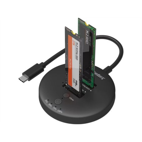 SANDBERG USB3.2 Cloner Dock for NVMe M.2 SSD