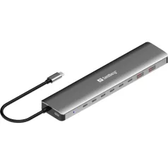 SANDBERG USB-C to 8xUSB-C+2xUSB-A 100W