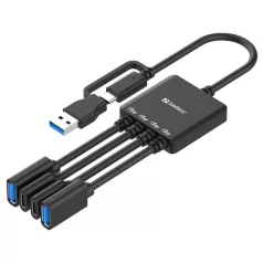 SANDBERG USB-C/A to 2A+2C Splitter