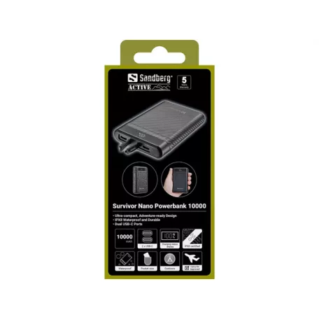 SANDBERG Survivor Nano Powerbank 10000 mAh