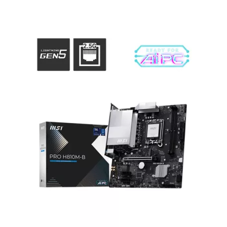 MSI Alaplap S1851 PRO H810M-B WIFI Intel H810, mATX