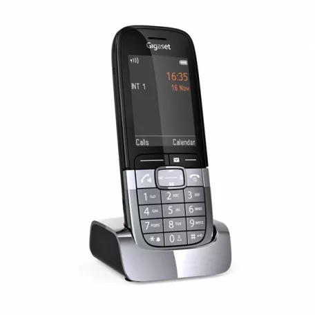 GIGASET PRO Telefon SL850H kézibeszélő, Bluetooth 5.1, jack3.5, színes TFT QVGA kijelző, jelvesztés riasztás, titán