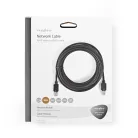 Nedis CCBW85100AT200 UTP Cat5e patch kábel, LSZH, RJ45, 10/100/1000 Mbit/s, hossz 20m, fekete