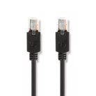 Nedis CCBW85100AT200 UTP Cat5e patch kábel, LSZH, RJ45, 10/100/1000 Mbit/s, hossz 20m, fekete