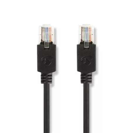Nedis CCBW85100AT200 UTP Cat5e patch kábel, LSZH, RJ45, 10/100/1000 Mbit/s, hossz 20m, fekete
