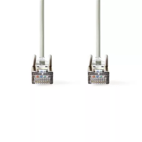 Nedis CCGP85121GY75 UTP / FTP Cat5 patch kábel, RJ45 aranyozott érintkezők, 10/100/1000 Mbit/s, hossz 7,5m