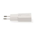 Nedis WCHA30WT gyorstöltő USB-A / USB-C töltő, GaN, PD3.0, QC, Gyorstöltési funkció 1,5 / 2,0 / 2,5 / 3,0 A, 30W, fehér