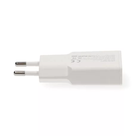 Nedis WCHA30WT gyorstöltő USB-A / USB-C töltő, GaN, PD3.0, QC, Gyorstöltési funkció 1,5 / 2,0 / 2,5 / 3,0 A, 30W, fehér