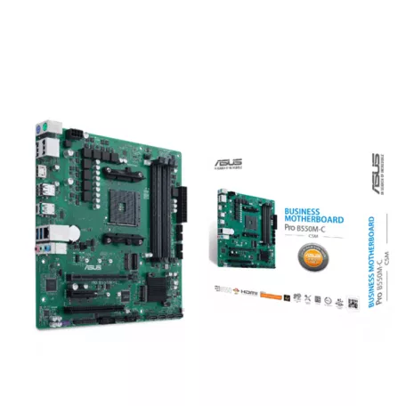 ASUS Alaplap AM4 PRO B550M-C/CSM AMD B550, mATX