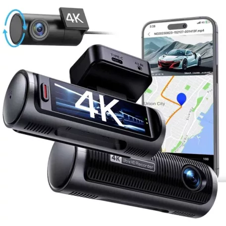 BLACKBIRD Autós Kamera L60 IPS 4K+4K Wifi, applikációs vezérlés