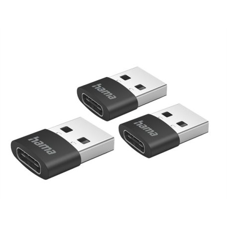 HAMA 201532, FIC E3 ADAPTER USB A DUGÓ/USB TYPE-C ALJZAT, 3DB