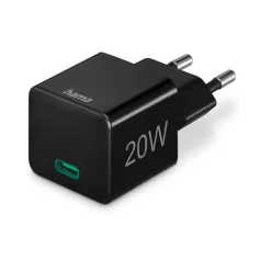   HAMA 201984, UNIVERZÁLIS HÁLÓZATI USB TYPE-C TÖLTŐ MINI "PD", FEKETE 20W
