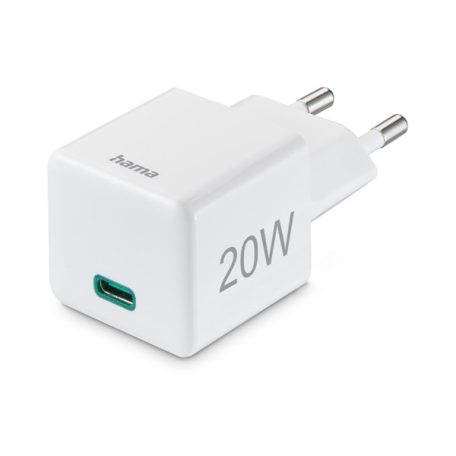 HAMA 201840, FIC E3 UNIV. HÁLÓZATI USB TYPE-C TÖLTŐ MINI "PD,QC", APPL.CS. 20W