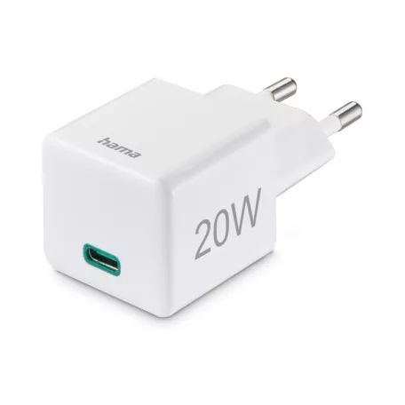 HAMA 201840, FIC E3 UNIV. HÁLÓZATI USB TYPE-C TÖLTŐ MINI "PD,QC", APPL.CS. 20W