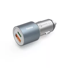   HAMA 201639, FIC E3 AUTÓS TÖLTŐ  USB DUPLA, 3A, QUALCOMM QC 3.0 (38W)