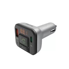  HAMA 14169, FM TRANSZMITTER (USB, TYPE-C, MICROSD, BT, QC 3.0/PD) + TELEFON KIHANGOSÍTÓ