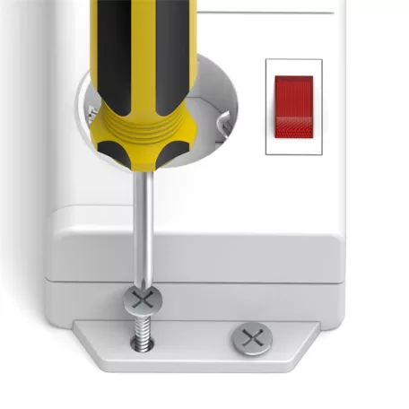 HAMA 223159, HÁLÓZATI ELOSZTÓ, 6-OS, 90 FOK,KÜLÖN KAPCSOLHATÓ 6+1, FEHÉR FIP