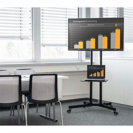 HAMA 220874, TV TARTÓ ÁLLVÁNY,"FITV" TROLLEY GURULÓS (600X400) 75"-IG