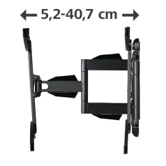   HAMA 220834, FALITARTÓ "FITV", FULL MOTION, 2 KAR, 400x400, 65"-IG