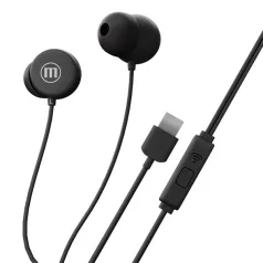 MAXELL Fülhallgató, IN-BAX, fekete, USB-C