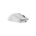WHITE SHARK PRÉMIUM GM-9010W MAXIMUS-W vezeték nélküli gamer egér, 26.000 dpi, fehér