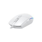 BARACUDA BGM-112W CRAB-W vezetékes gamer egér, 3600dpi, fehér