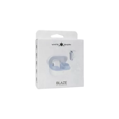 WHITE SHARK GEB-TWS201W BLAZE-W bluetooth fülhallgató mikrofonnal, fehér