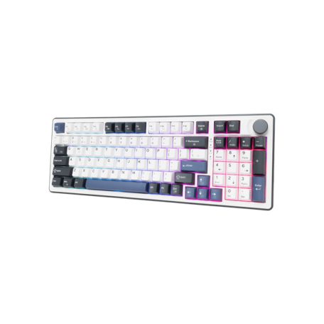 WHITE SHARK GK-007251-W/R-US EXCALIBUR-W/R-US vezeték nélküli mechanikus billentyűzet, angol, fehér