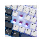 WHITE SHARK GK-007251-W/R-US EXCALIBUR-W/R-US vezeték nélküli mechanikus billentyűzet, angol, fehér