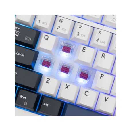 WHITE SHARK GK-007251-W/R-US EXCALIBUR-W/R-US vezeték nélküli mechanikus billentyűzet, angol, fehér