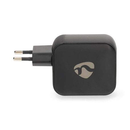 Nedis WGCHA100WBK töltő 100 W, GaN, PD3.0, QC 2,5 / 3,0 / 5,0 A, Kimenetek száma: 3, USB-A / 2x USB-C, fekete