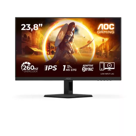 AOC IPS Gaming monitor 23,8" 24G4ZRE 1920x1080, 16:9, 300cd/m2, 1ms, DisplayPort/2xHDMI, 260 Hz