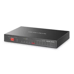   MERCUSYS Switch 12x1000Mbps(8xPOE+) + 2xSFP, Fémházas Asztali, MS112GMP