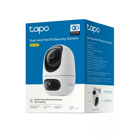 TP-LINK Wireless Kamera Cloud beltéri forgatható színes éjjellátó Dual kamera, TAPO C245D