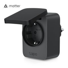   TP-LINK Okos Dugalj Wi-Fi-s Mini, Fogyasztás mérővel IP54 kültéri, TAPO P410M