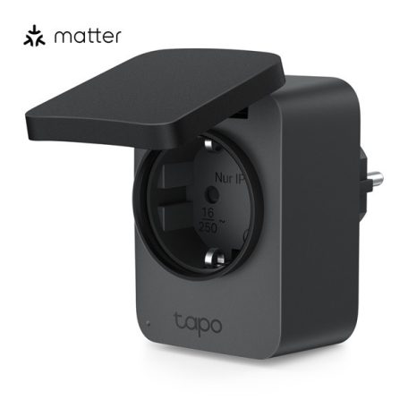 TP-LINK Okos Dugalj Wi-Fi-s Mini, Fogyasztás mérővel IP54 kültéri, TAPO P410M