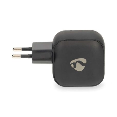 Nedis WGCHA45WBK töltő 45 W | GaN | PD3.0, Gyorstöltési funkció, 2,25 / 3,0 A, 2x USB-C, Automatikus feszültségválasztás