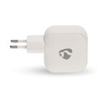 Nedis WGCHA45WWT töltő 45 W | GaN | PD3.0, Gyorstöltési funkció, 2,25 / 3,0 A, 2x USB-C, Automatikus feszültségválasztás