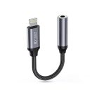 Tech-Protect UltraBoost Lightning/3,5mm jack adapter - fekete/szürke