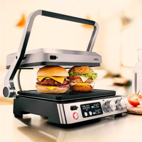 BRAUN CG7044 MultiGrill 7 rozsdamentes acél kontakt grill, 2000W, Inox