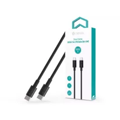   DEVIA USB-C - USB C (Type-C) ADAT ÉS TÖLTŐKÁBEL - SMART SERIES 100W PD, Fekete, 1,5m