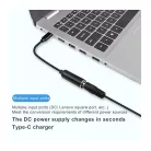 BLACKBIRD Töltőkábel PD65W USB-C male to DC7.9mmx09mm female