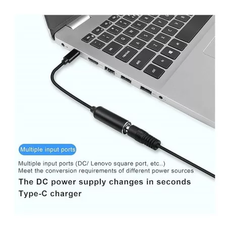 BLACKBIRD Töltőkábel PD65W USB-C male to DC7.9mmx09mm female