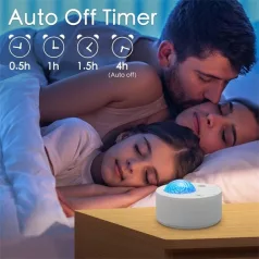   BLACKBIRD Gyermek Éjszakai lámpa Bluetooth 14 fajta szín, időzítő, hordozható, Fehér